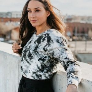 Balance Athletica Tie Dye Cropped Pullover M